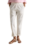 Joules Elasticated Waist Slim Fit Chinos, Cream