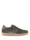 Gabor West Suede Lace Up Trainers, Olive