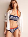 Boden Santorini Stripe Bikini Bottoms, Red/Navy