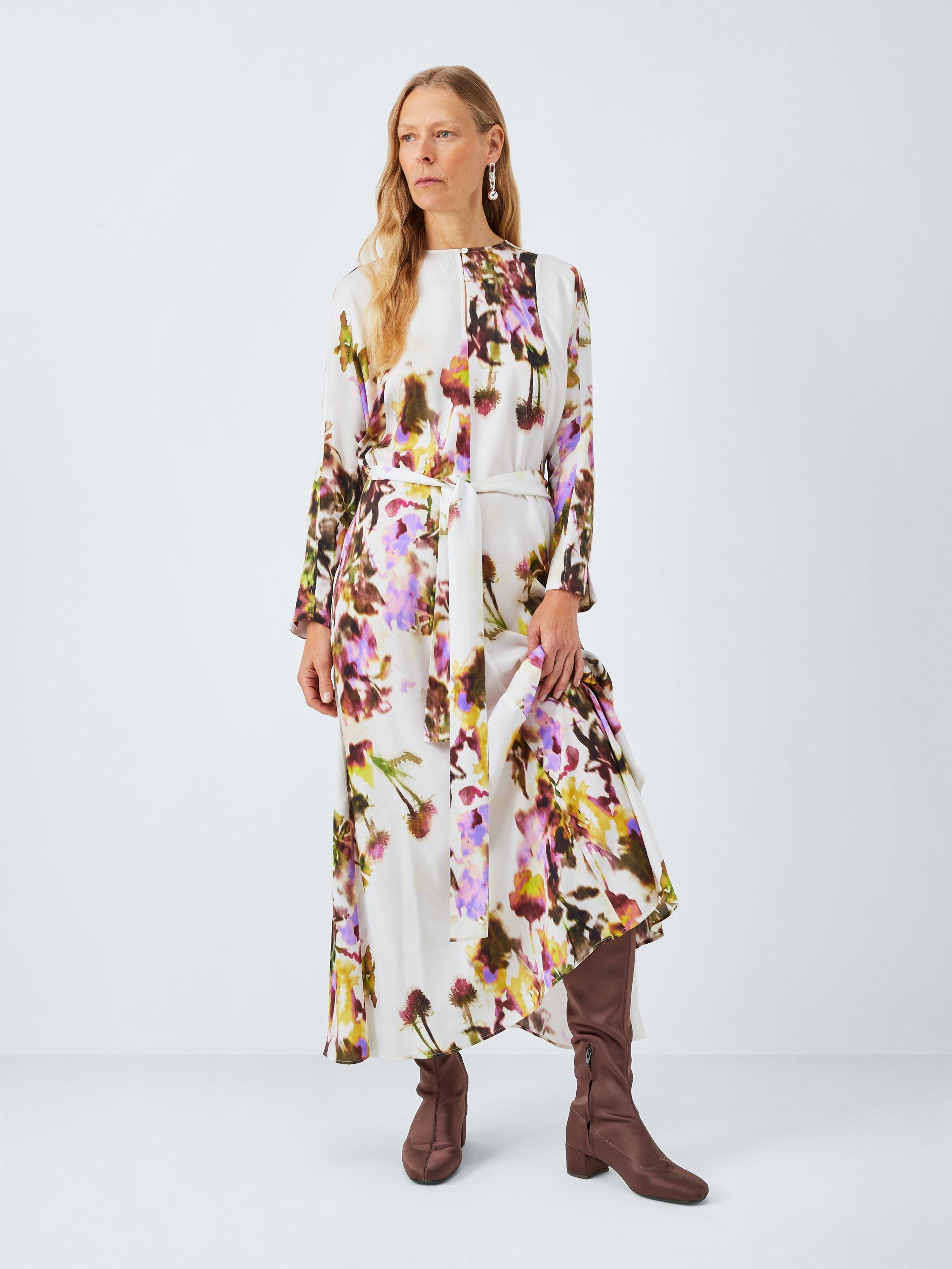 Product image 6 of 6, which shows John Lewis Sable City Long Sock Knee High Boots, Brown, 3