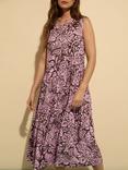 Baukjen Annmarie Sleeveless Floral Dress, Pink/Multi