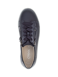 Gabor Wisdom Leather Flatform Trainers, Navy