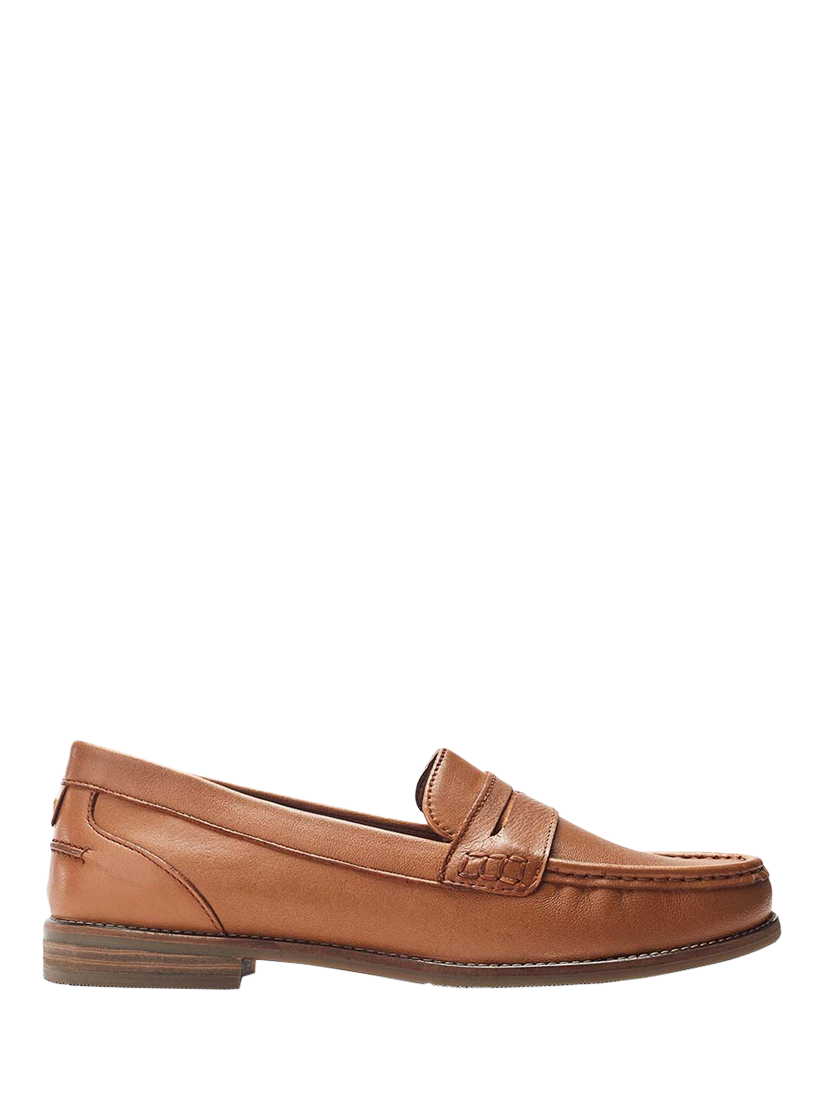 Product image 1 of 4, which shows Moda in Pelle Ercilla Leather Loafers, Tan, 3