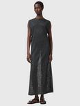 AllSaints Kaito Jacquard Sleeveless Maxi Dress