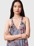 AllSaints Lil Floral V-Neck Loose Cotton Dress