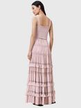 AllSaints Talia Tiered Maxi Skirt, Pink