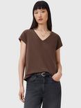 AllSaints Anna V Classic Cotton T-Shirt