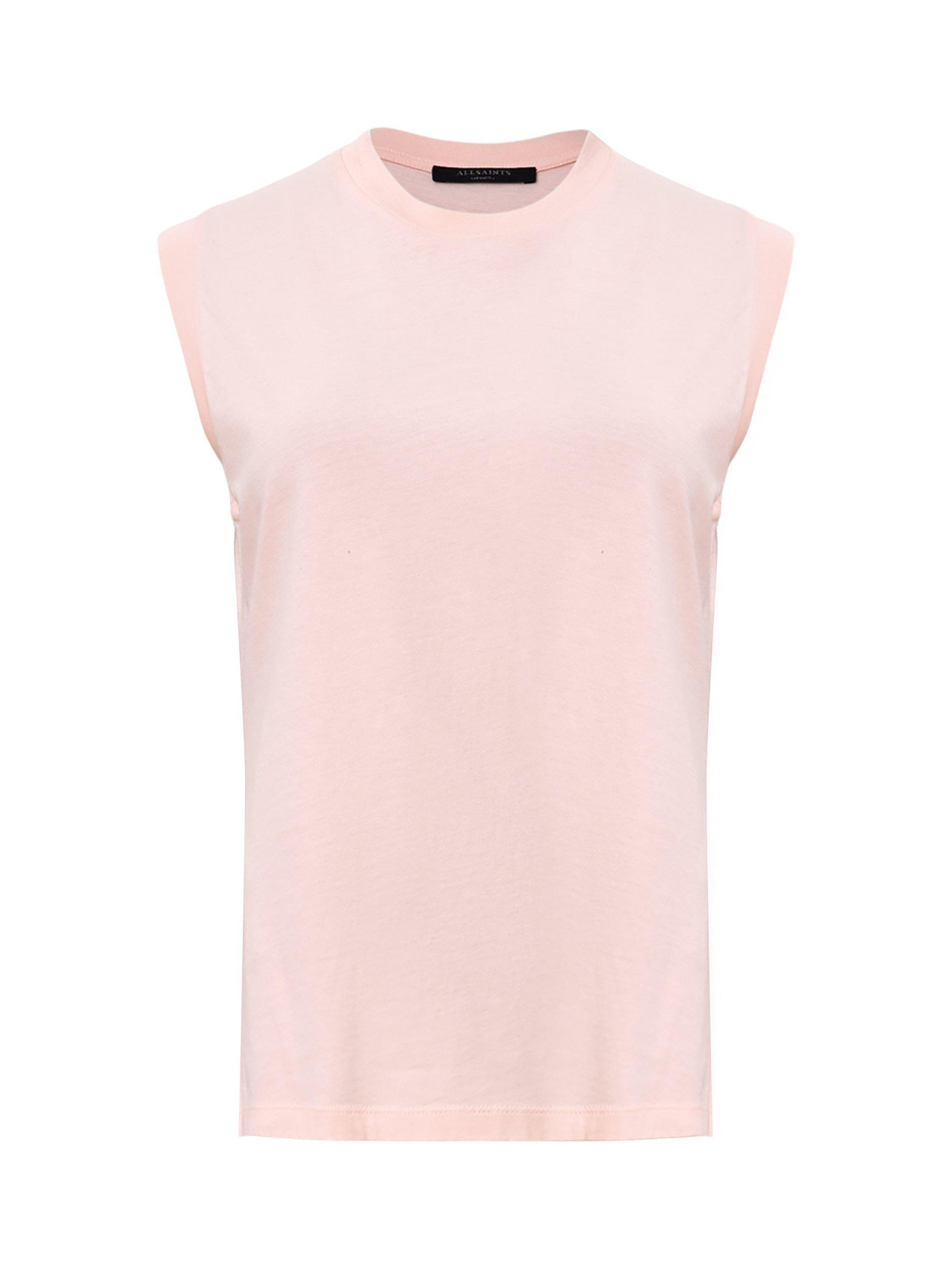 Product image 4 of 6, which shows AllSaints Imogen Organic Cotton Tank Top, Pink, XS