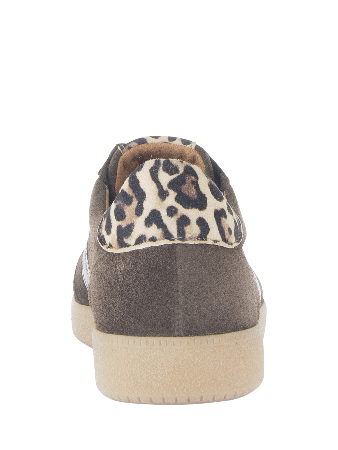 Product image 3 of 4, which shows Gabor West Suede Lace Up Trainers, Brown/Multi, 3