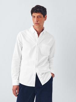 John Lewis Slim Fit Cotton Oxford Shirt, White, White