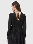 AllSaints Xanthe Long Sleeve Mini Dress, Black