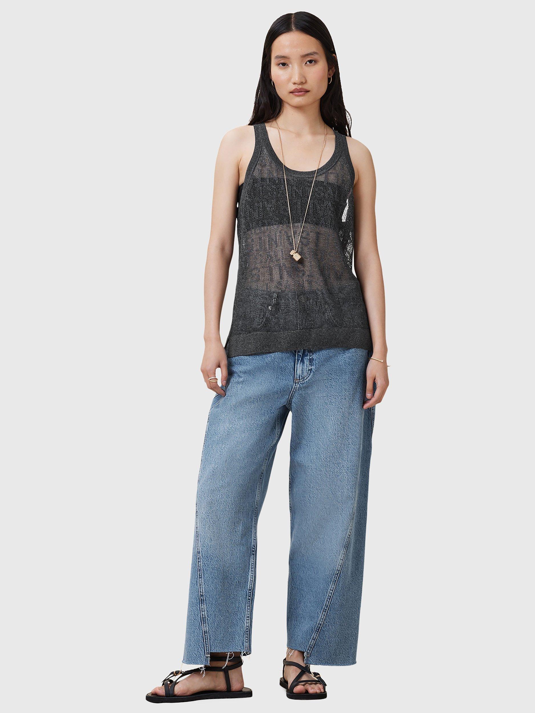 Product image 3 of 11, which shows AllSaints Kaito Tank, Carbon Grey, XS