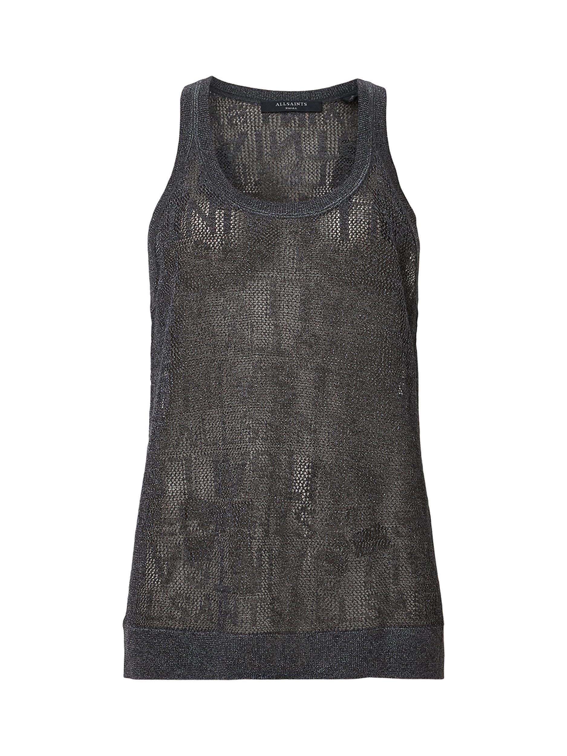 Product image 4 of 11, which shows AllSaints Kaito Tank, Carbon Grey, XS