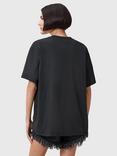AllSaints Shkull Organic Cotton Boyfriend T-Shirt