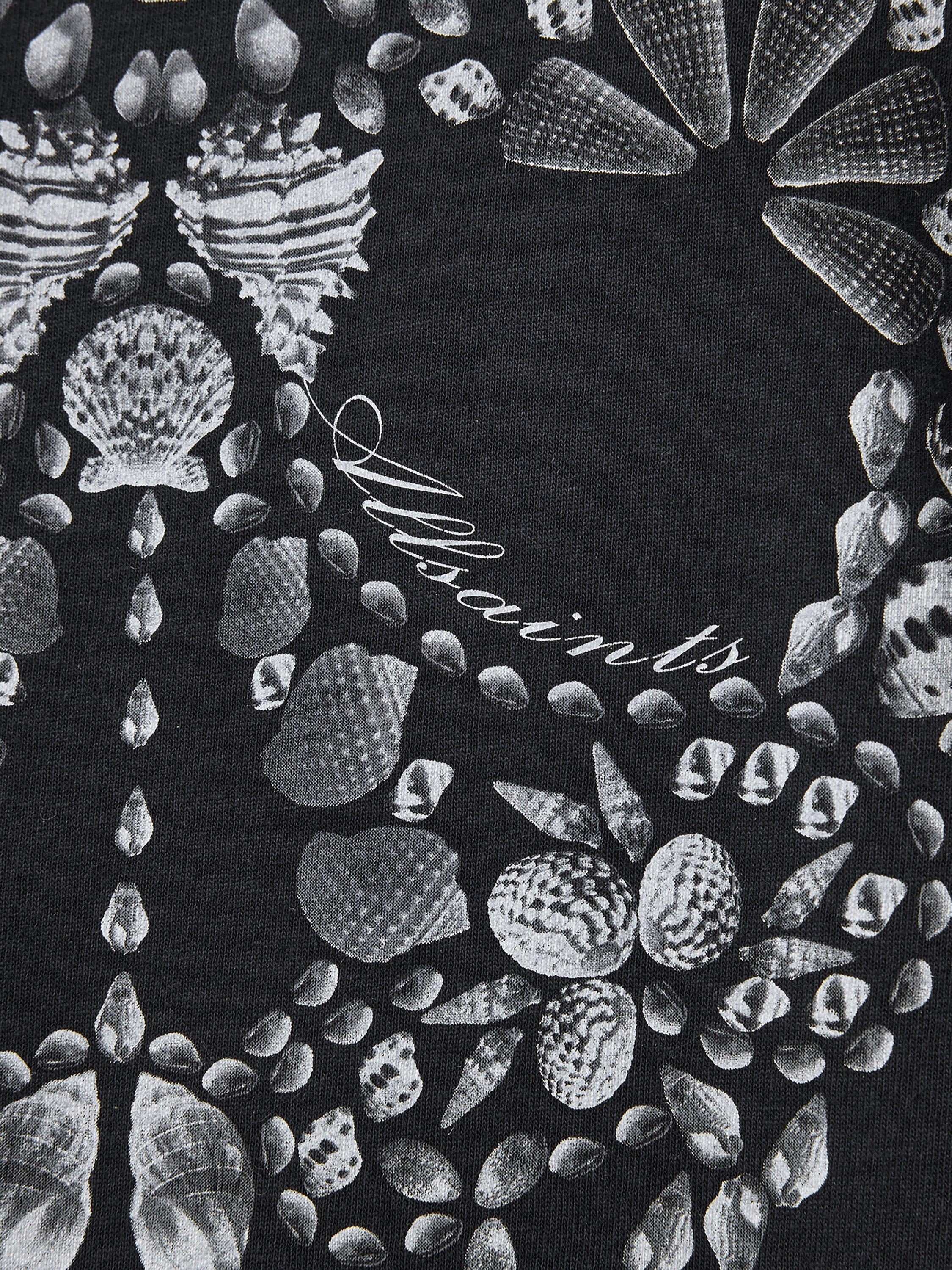 Product image 6 of 7, which shows AllSaints Shkull Organic Cotton Boyfriend T-Shirt, Black, XS