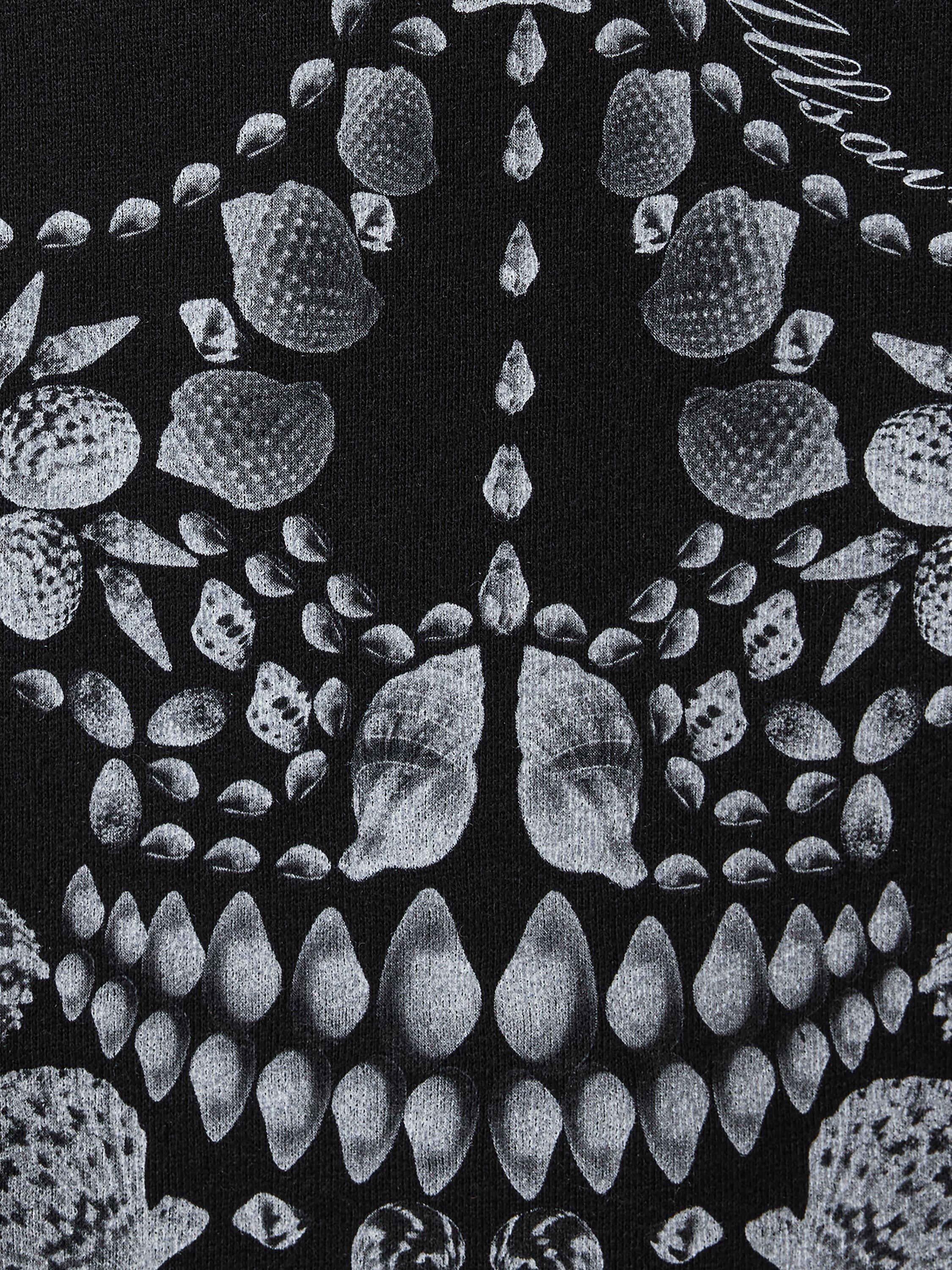 Product image 7 of 8, which shows AllSaints Shkull Etienne Ultra Oversized Cotton Blend Hoody, Black, XS