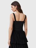 AllSaints Talia Ruched Bandeau Modal Cropped Top