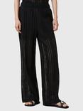 AllSaints Giana Crochet Trousers, Black