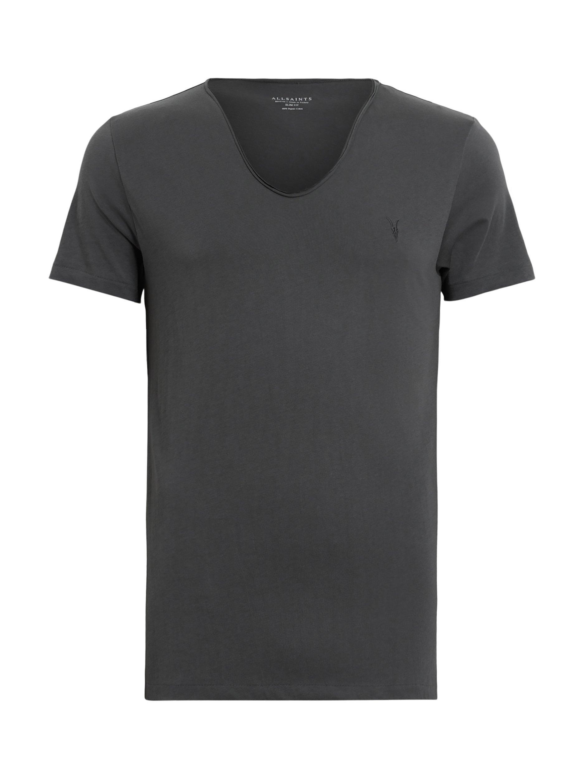 Product image 3 of 5, which shows AllSaints Tonic Scoop Neck T-Shirt, Carter Grey, XS