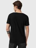 AllSaints Tonic Scoop Neck T-Shirt, Jet Black