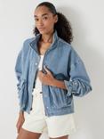 HUSH Melinda Denim Jacket, Light Blue Authentic