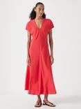 HUSH Grace Midi Dress, True Red