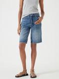 HUSH Boyfriend Denim Shorts, Light Blue Authentic