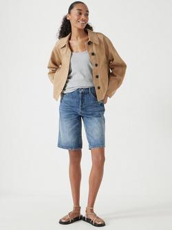 HUSH Boyfriend Denim Shorts, Light Blue Authentic - view 2, Light Blue Authentic