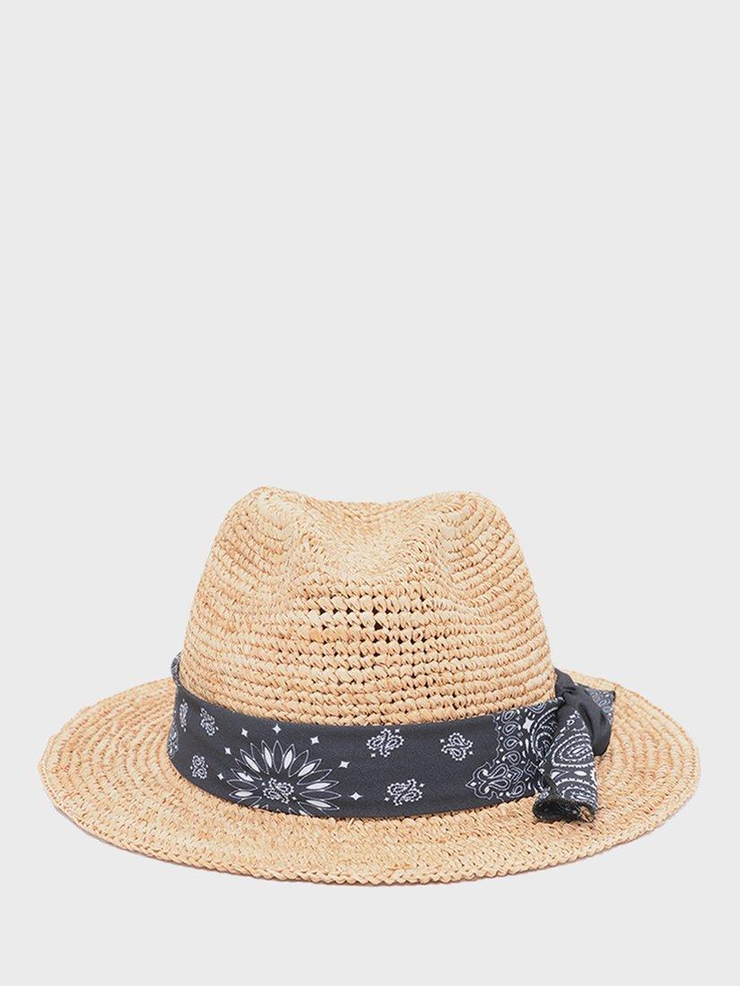 Gerard Darel Nadege Raffia Fedora, Natural