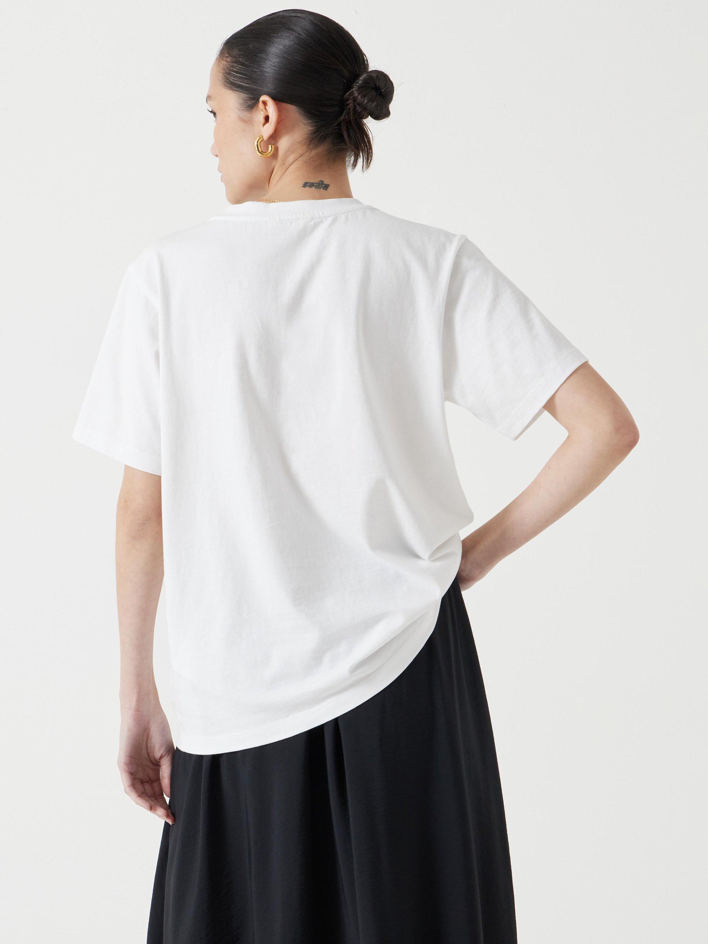 Product image 3 of 5, which shows HUSH Avant Gardener T-Shirt, White, L