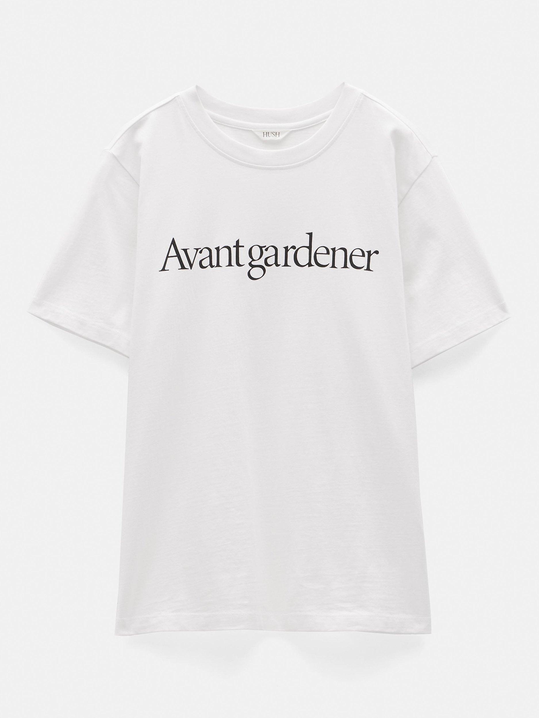 Product image 5 of 5, which shows HUSH Avant Gardener T-Shirt, White, L