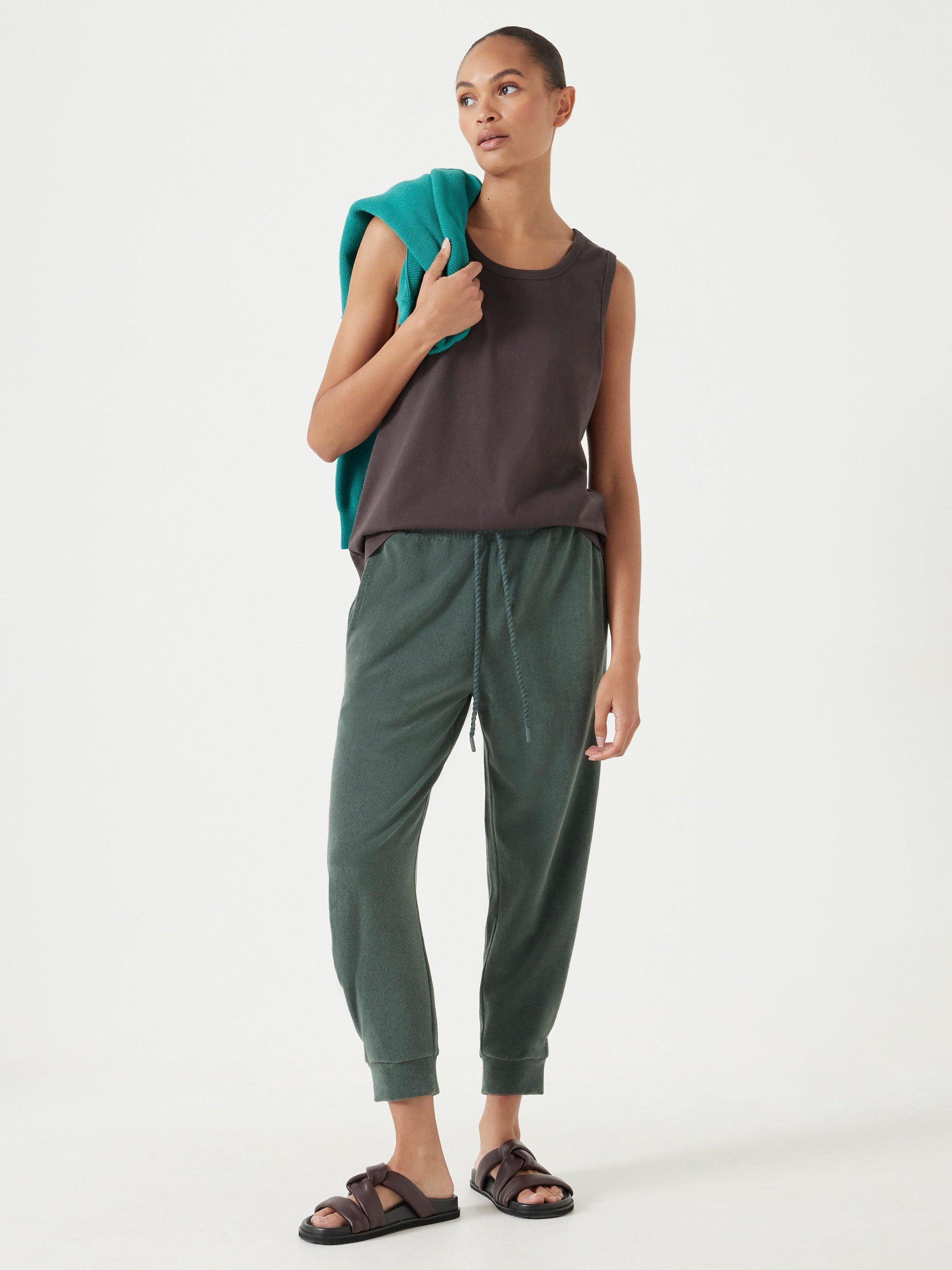Product image 2 of 5, which shows HUSH Carla Relaxed Tank Top, Chocolate Brown, XXS