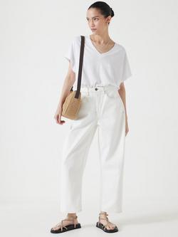 HUSH Rosalia Linen Blend T-Shirt - view 2, White