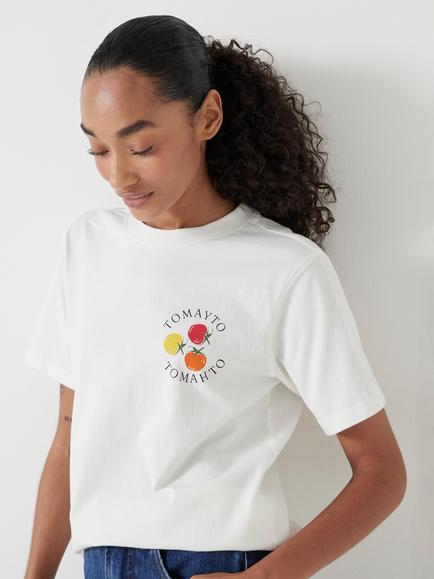 HUSH Tomato Graphic T-Shirt, Off White, Off White
