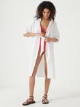 HUSH Seersucker Tie Front Beach Dress