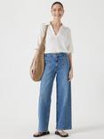 HUSH Stitch Collar Top, Soft White