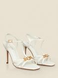 Sosandar Snaffle Heeled Sandals, Ecru