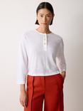 Jigsaw Henley Linen Top