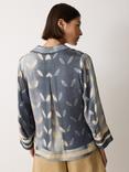 Jigsaw Modern Shibori Top, Blue