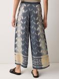 Jigsaw Shibori Print Wrap Overlay Trousers