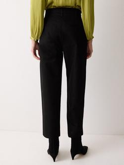 Jigsaw Nevis Cropped Tailored Trousers, Black - view 2, Black