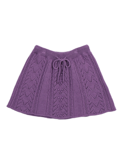 The New Society Kids' Lila Cashmere Blend Skirt, Grape Bliss, Grape Bliss