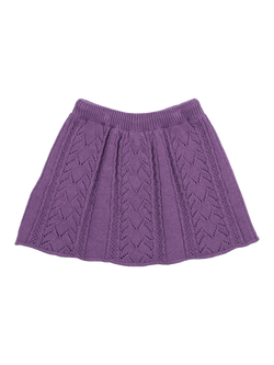 The New Society Kids' Lila Cashmere Blend Skirt, Grape Bliss - view 2, Grape Bliss