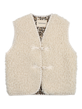 The New Society Kids' Ninette Waistcoat, Moonlight White