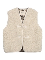 The New Society Kids' Ninette Waistcoat, Moonlight White