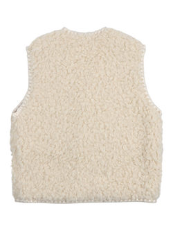 The New Society Kids' Ninette Waistcoat, Moonlight White - view 2, Moonlight White