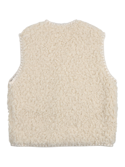 The New Society Kids' Ninette Waistcoat, Moonlight White - view 2, Moonlight White