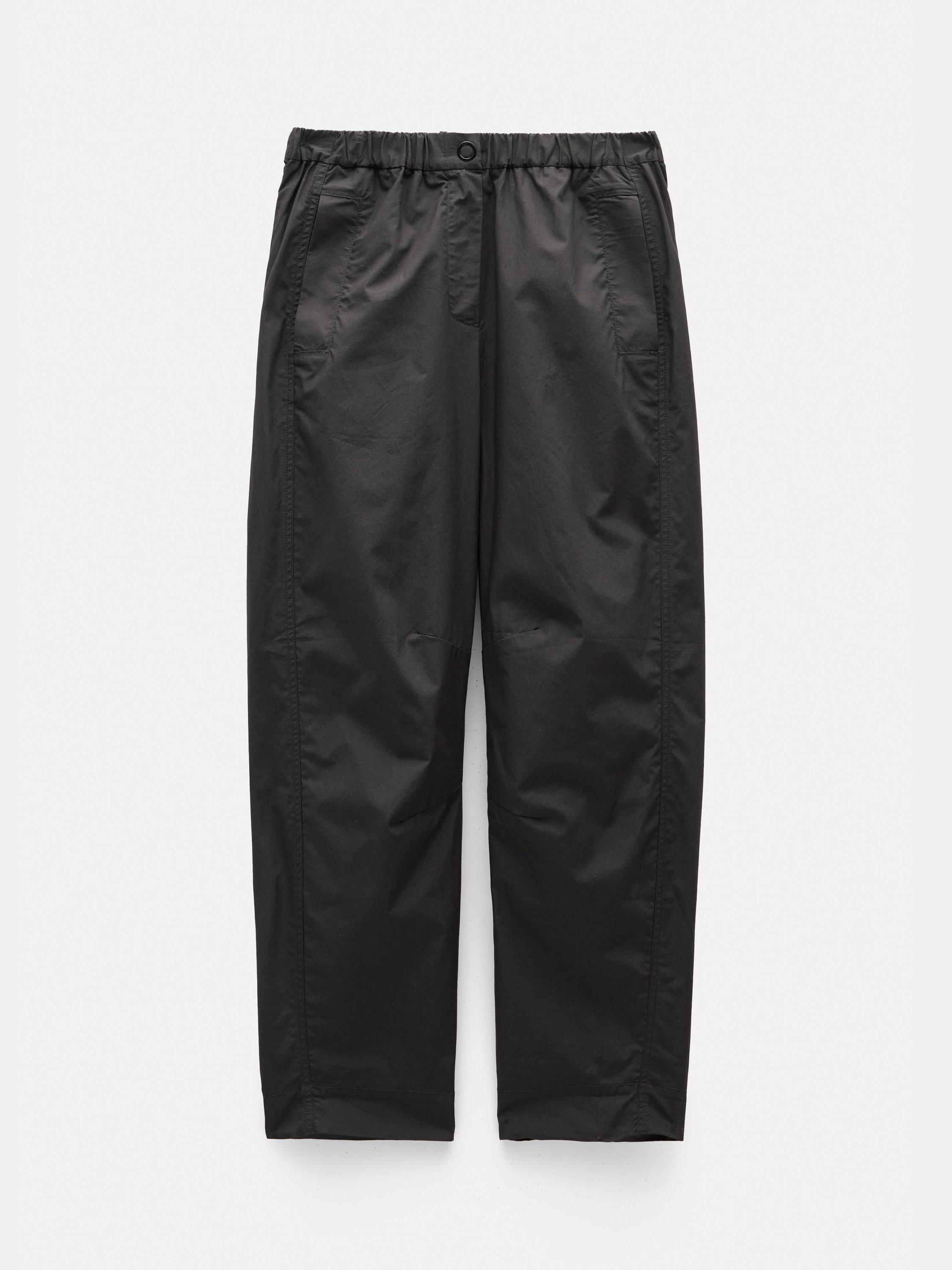 Product image 5 of 5, which shows HUSH Jack Barrel Leg Trousers, Washed Black, 4