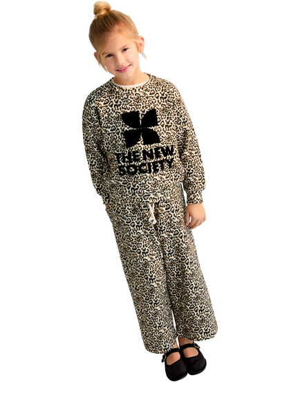 The New Society Kids' Leopard Print Joggers, Neila Print, Neila Print