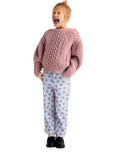 The New Society Kids' Maria Wool Blend Jumper, Faded Rose